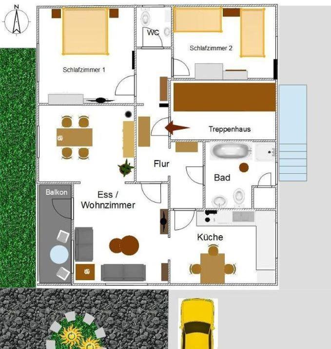 Momlingen Ferienwohnung Odenwaldblick מראה חיצוני תמונה